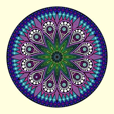 blue mandala